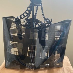 Chanel Coco PVC Large tote Window Pane